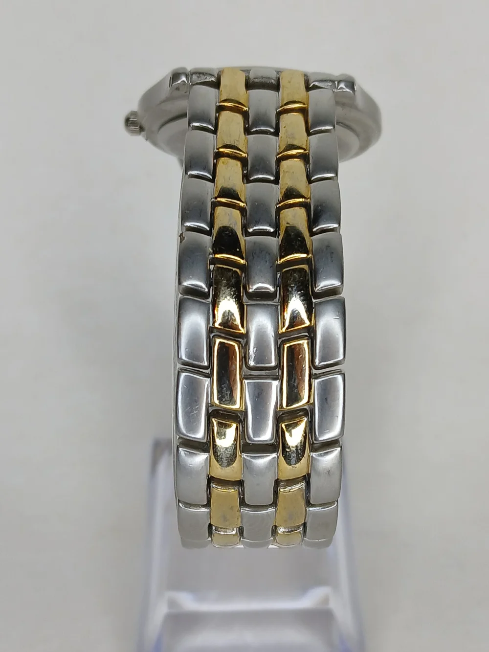 Michelli Collection Watch Two Tone Gold Dial Japan Movt Stainless Back Quartz